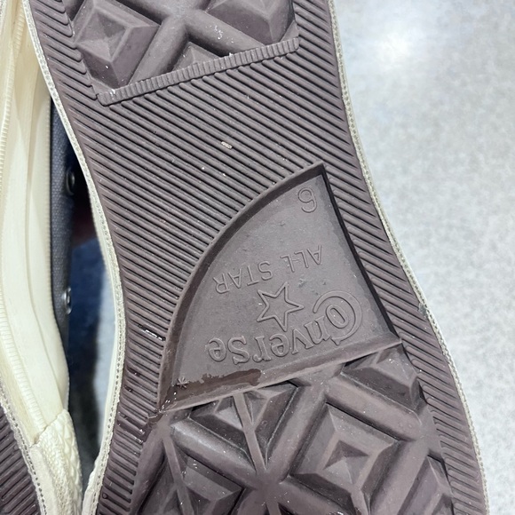 Converse Gray and White Kids Sneakers - Picture 9 of 13